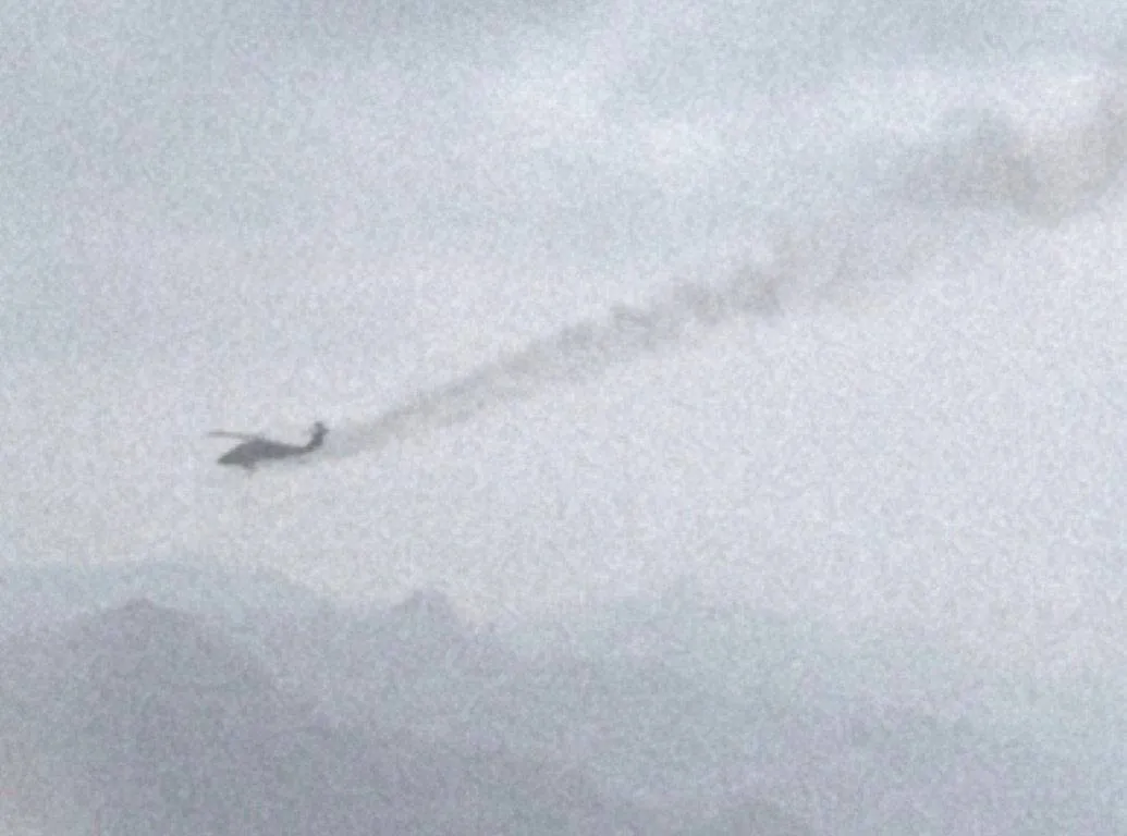A HH-60G "Pave Hawk" combat search and rescue helicopter hit in Southern Iran